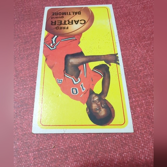 VINTAGE - 1970 TOPPS BASKETBALL / "FRED CARTER" #129 BALTIMORE - ROOKIE - Picture 3 of 6